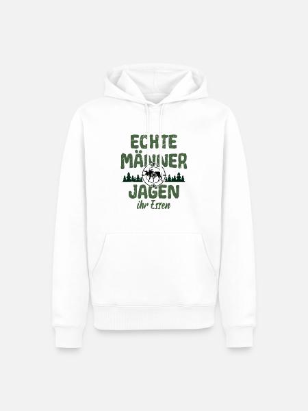Jäger Jäger Jagd - Männer Premium Bio Hoodie - Weiß