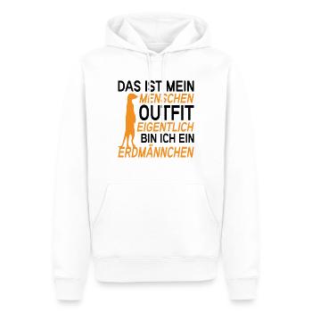Erdmännchen Surikate Halloween Kostüm - Männer Premium Bio Hoodie - Weiß - Vorne - Nico (187cm)