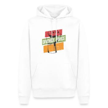 Scheidung Witziger Trennung Spruch Für Scheidung - Männer Premium Bio Hoodie - Weiß - Vorne - Nico (187cm)