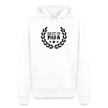 Bester Papa - Männer Premium Bio Hoodie - Weiß - Vorne - Nico (187cm)