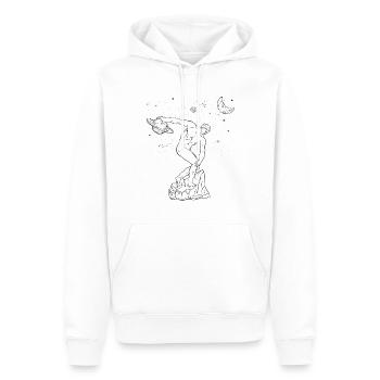 Discobolus esthétique céleste par Myron Planet - Sweat à capuche Premium bio Homme - blanc - Devant - Nico (187cm)