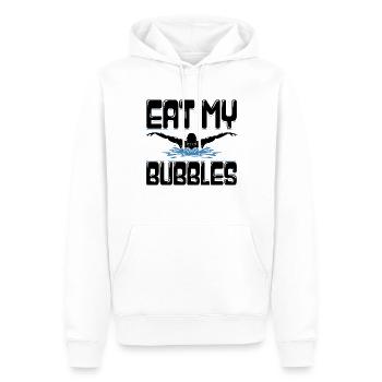 Drôle de nageur Mangez Mes Bulles Nager Ges - Sweat à capuche Premium bio Homme - blanc - Devant - Nico (187cm)