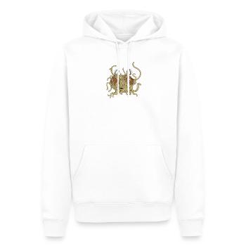 Fliegendes Spaghettimonster Pastafari Pastafariani - Männer Premium Bio Hoodie - Weiß - Vorne - Nico (187cm)