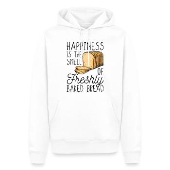 Funny bread baker - Men’s Premium Organic Hoodie - white - Front - Nico (187cm)