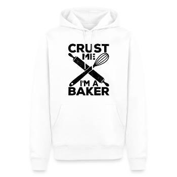 Lustiger Brotbacken-Bäcker - Männer Premium Bio Hoodie - Weiß - Vorne - Nico (187cm)