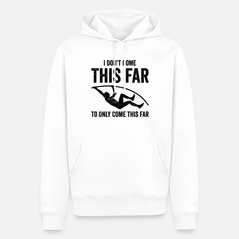 Saut à la perche - Sweat à capuche Premium bio Homme - blanc