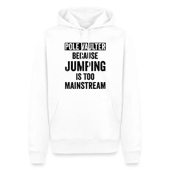 Pole vault - Men’s Premium Organic Hoodie - white - Front - Nico (187cm)