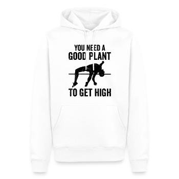 Fun pole vault - Men’s Premium Organic Hoodie - white - Front - Nico (187cm)