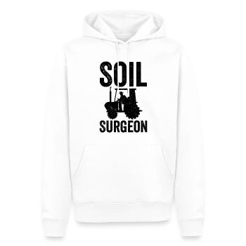 Soil Surgeon Landwirt Landwirtschaft - Männer Premium Bio Hoodie - Weiß - Vorne - Nico (187cm)