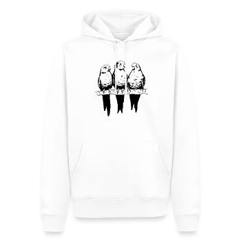 Wellensittich Wellensittich - Männer Premium Bio Hoodie - Weiß - Vorne - Nico (187cm)