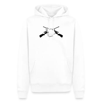 Chasse à la dinde Chasseur de dinde - Sweat à capuche Premium bio Homme - blanc - Devant - Nico (187cm)