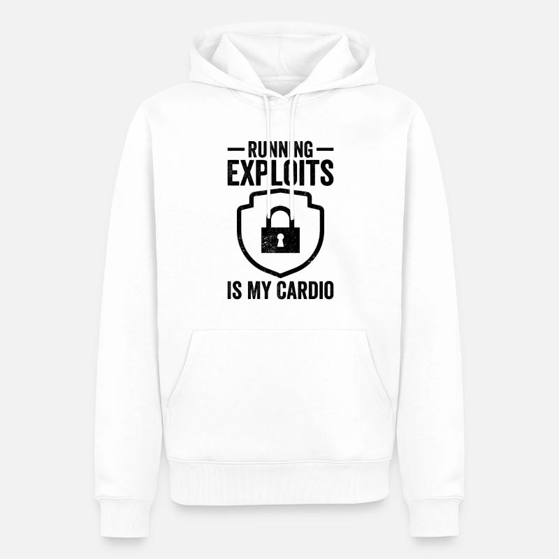 Cybersecurity Computersicherheit Cybersecurity - Männer Premium Bio Hoodie - Weiß