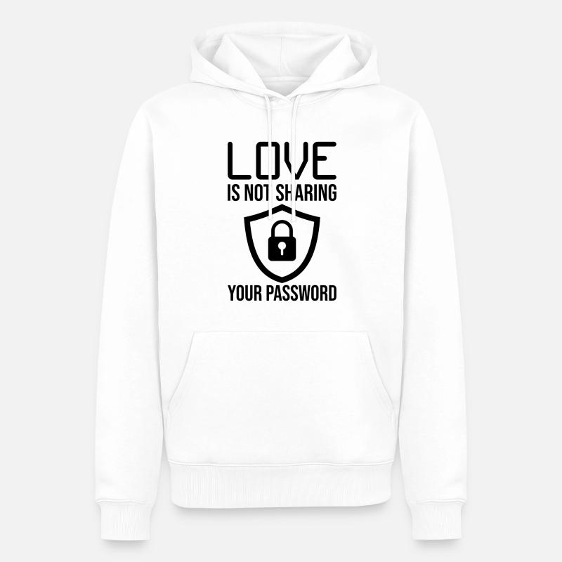 Cybersecurity Computer Security Cybersecurity - Men’s Premium Organic Hoodie - white