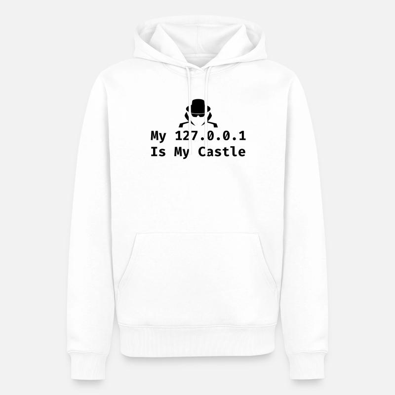 Cybersécurité Sécurité informatique Cybersécurité - Sweat à capuche Premium bio Homme - blanc