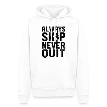 Funny skipping rope Always skip skipping rope - Men’s Premium Organic Hoodie - white - Front - Nico (187cm)