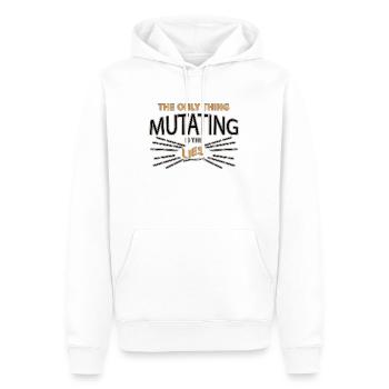 Spruch - Männer Premium Bio Hoodie - Weiß - Vorne - Nico (187cm)