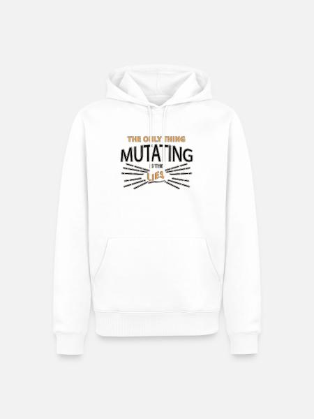 Spruch - Männer Premium Bio Hoodie - Weiß