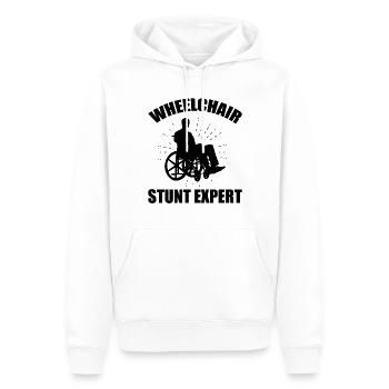 Drôle de lésion de la moelle épinière Coupe transversale du fauteuil roulant - Sweat à capuche Premium bio Homme - blanc - Devant - Nico (187cm)