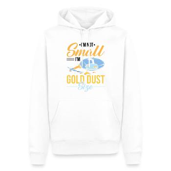 Drôles de panneurs d’or chercheurs d’or chercheurs d’or excavatrices - Sweat à capuche Premium bio Homme - blanc - Devant - Nico (187cm)