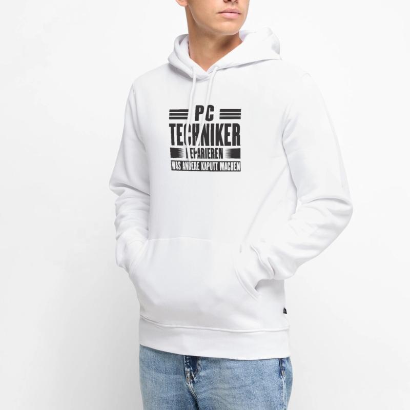 Service Technician Support Solution Quote Service PC Men’s Premium Organic Hoodie