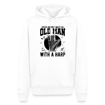 Harfenspieler Harfenist - Männer Premium Bio Hoodie - Weiß - Vorne - Nico (187cm)