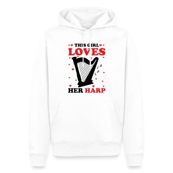 Harfenspieler Harfenist - Männer Premium Bio Hoodie - Weiß - Vorne - Nico (187cm)
