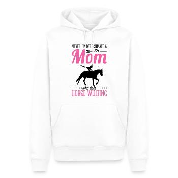 Lustige Pferdesport Voltigieren Mama - Männer Premium Bio Hoodie - Weiß - Vorne - Nico (187cm)