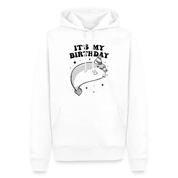 Sacabambaspis Fisch Meme Geburtstagsfeier - Männer Premium Bio Hoodie - Weiß - Vorne - Nico (187cm)
