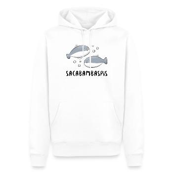 Fish Meme Couple - Men’s Premium Organic Hoodie - white - Front - Nico (187cm)