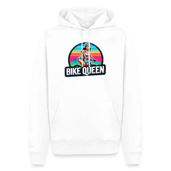 Bike Queen Sunset Cycling Design - Sweat à capuche Premium bio Homme - blanc - Devant - Nico (187cm)
