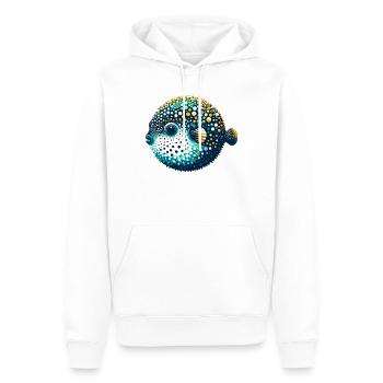 Blowfish - Sweat à capuche Premium bio Homme - blanc - Devant - Nico (187cm)