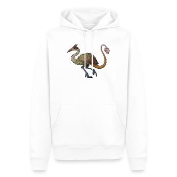 Köder-Gnade - Männer Premium Bio Hoodie - Weiß - Vorne - Nico (187cm)