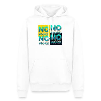 Keine Arbeit mit Wellen - Männer Premium Bio Hoodie - Weiß - Vorne - Nico (187cm)