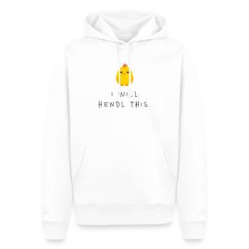 I Will Hendl This Lustiger Dialekt Spruch - Männer Premium Bio Hoodie - Weiß - Vorne - Nico (187cm)