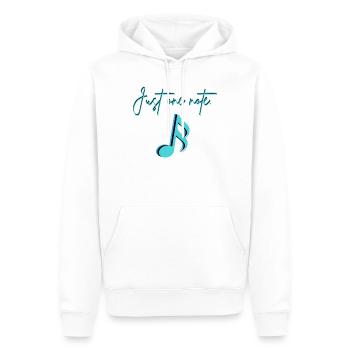 Des notes de musique. - Sweat à capuche Premium bio Homme - blanc - Devant - Nico (187cm)