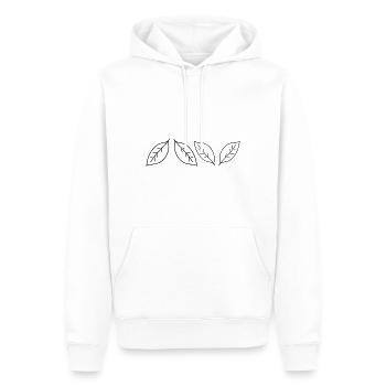 Quatre feuilles feuille symbole forme forme - Sweat à capuche Premium bio Homme - blanc - Devant - Nico (187cm)