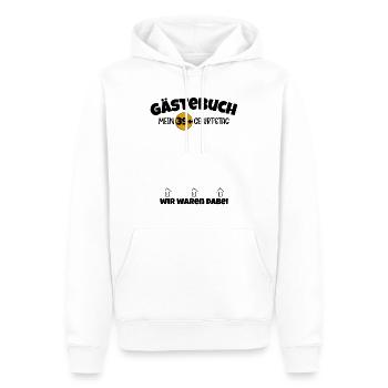 Happy Birthday 39+ Geburtstag B-Day Gästeliste - Männer Premium Bio Hoodie - Weiß - Vorne - Nico (187cm)