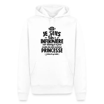 Je Suis Une Infirmière Humour Cadeau Infirmière - Sweat à capuche Premium bio Homme - blanc - Devant - Nico (187cm)