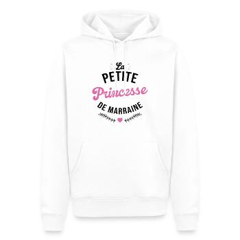 La Petite Princesse De Marraine - Sweat à capuche Premium bio Homme - blanc - Devant - Nico (187cm)