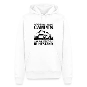 Renter Camping Geschenk - Männer Premium Bio Hoodie - Weiß - Vorne - Nico (187cm)