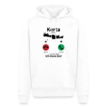 Griechenland Kreta ruft an lustiges Geschenk - Männer Premium Bio Hoodie - Weiß - Vorne - Nico (187cm)
