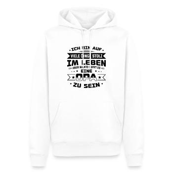 Nichts toppt es eine Opa zu sein - Männer Premium Bio Hoodie - Weiß - Vorne - Nico (187cm)