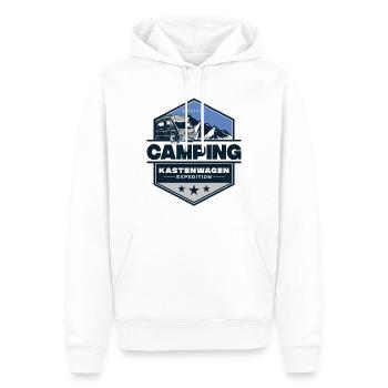 Kastenwagen Camping Camper Campingplatz - Männer Premium Bio Hoodie - Weiß - Vorne - Nico (187cm)