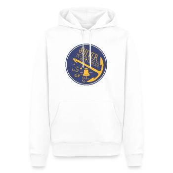 Wie Espenlaub zittern- Frecher Spruch - Männer Premium Bio Hoodie - Weiß - Vorne - Nico (187cm)