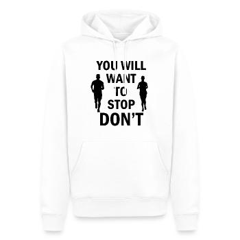 Fußball Football - Sweat à capuche Premium bio Homme - blanc - Devant - Nico (187cm)