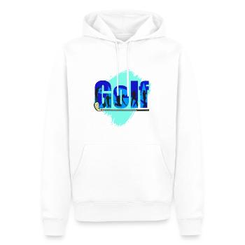 Golf Golfer on the golf course as a gift - Men’s Premium Organic Hoodie - white - Front - Nico (187cm)