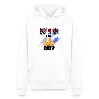 Klarinette spiele Klarinette Klarinettenspieler - Männer Premium Bio Hoodie - Weiß - Vorne - Nico (187cm)