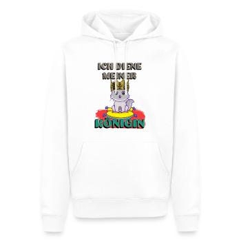 Katzen Königin Katzenfreunde Katzenliebhaber - Männer Premium Bio Hoodie - Weiß - Vorne - Nico (187cm)