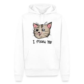 I meow you Katze - Männer Premium Bio Hoodie - Weiß - Vorne - Nico (187cm)