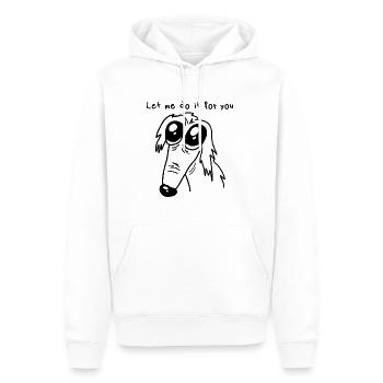 Barsoi Hund Borzoi Hund Let Me Do It For You - Männer Premium Bio Hoodie - Weiß - Vorne - Nico (187cm)